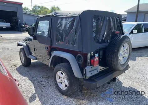 2004 Jeep Wrangler / Tj from USA, damaged, VIN 1J4FQ29174P701897